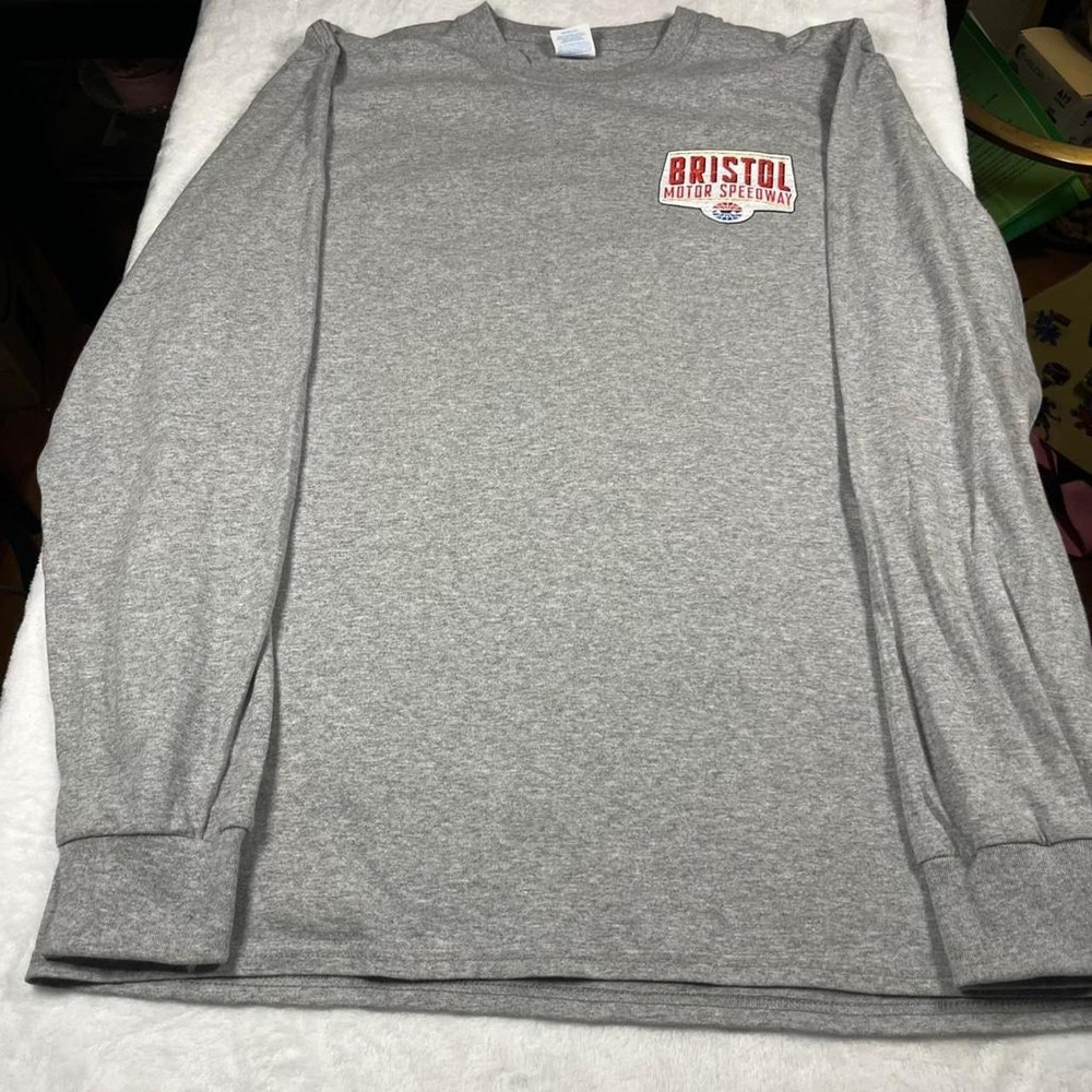 Bristol Motor Speedway Grey Long sleeve size Large